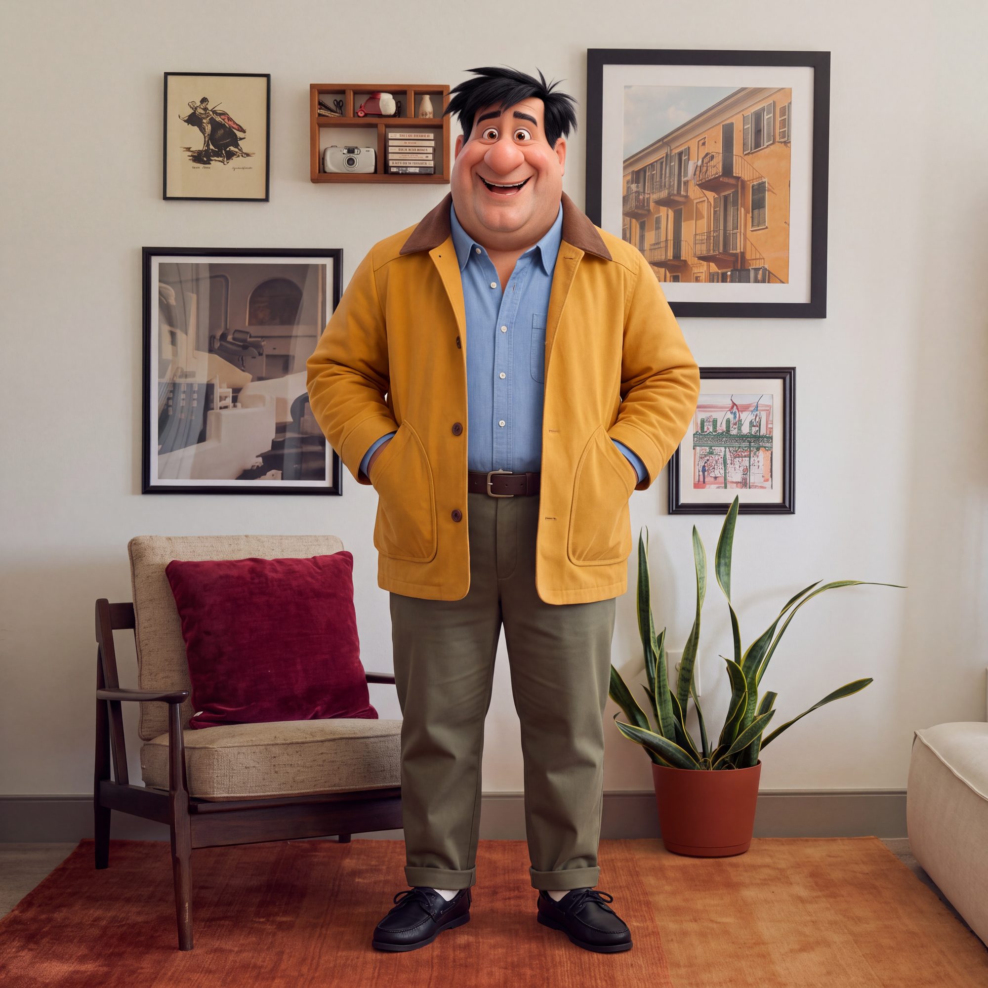 Character C · yellow jacket