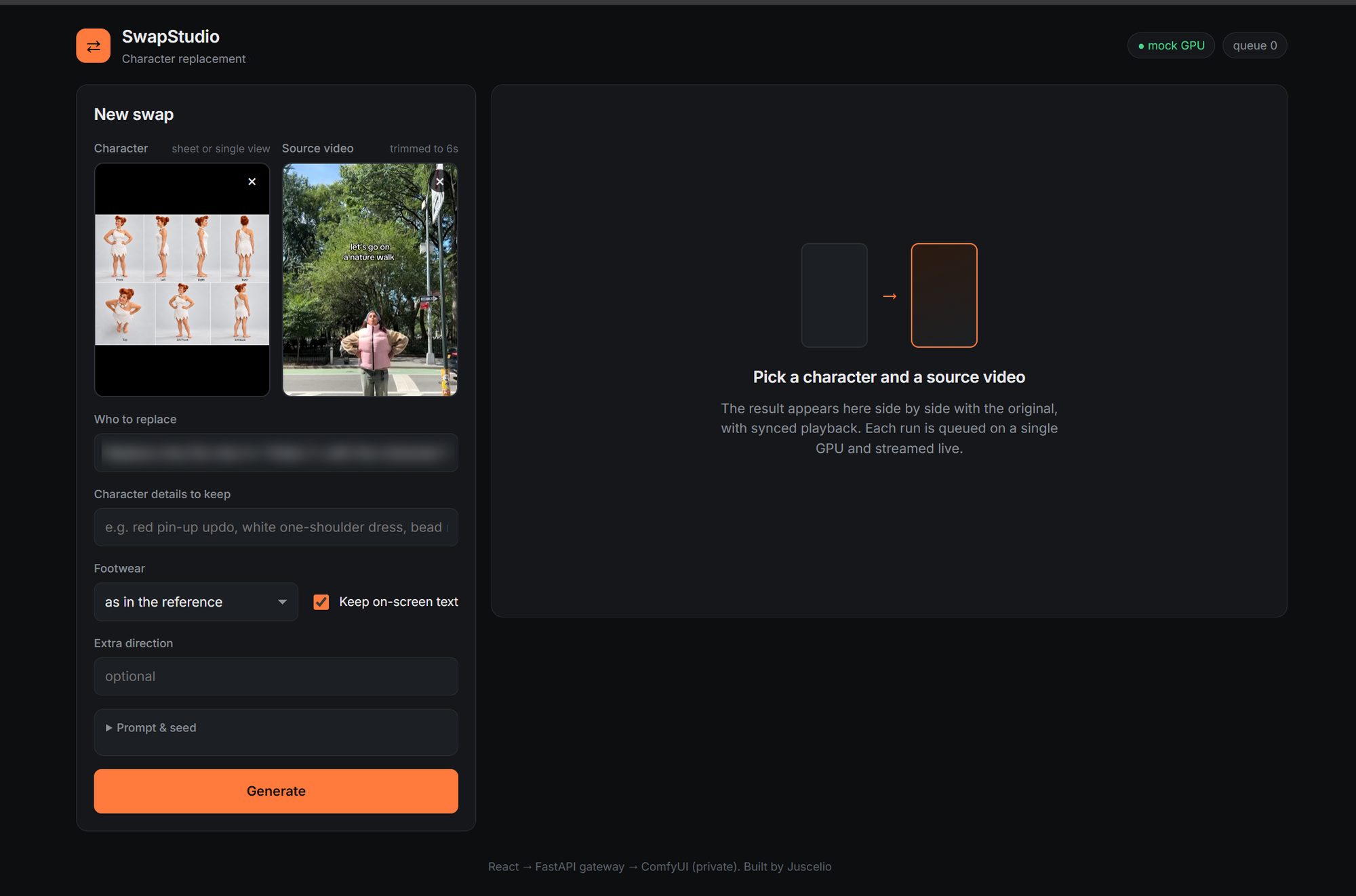 SwapStudio Dashboard